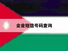 企业短信号码查询
