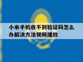 小米手机收不到验证码怎么办解决方法视频播放的简单介绍