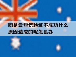 包含网易云短信验证不成功什么原因造成的呢怎么办的词条