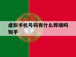 包含虚拟手机号码有什么弊端吗知乎的词条
