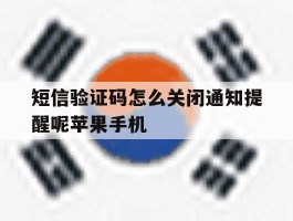 包含短信验证码怎么关闭通知提醒呢苹果手机的词条