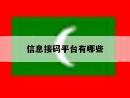 信息接码平台有哪些
