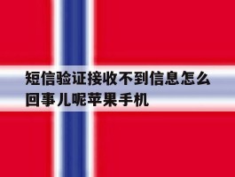 短信验证接收不到信息怎么回事儿呢苹果手机的简单介绍