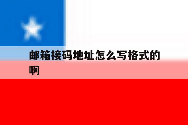 邮箱接码地址怎么写格式的啊 邮箱接码地址怎么写格式的啊