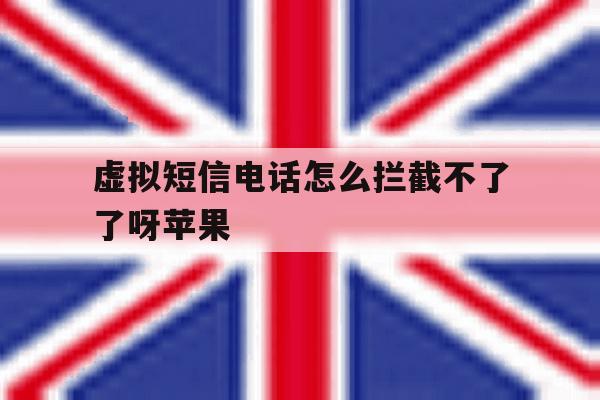 虚拟短信电话怎么拦截不了了呀苹果 虚拟短信电话怎么拦截不了了呀苹果
