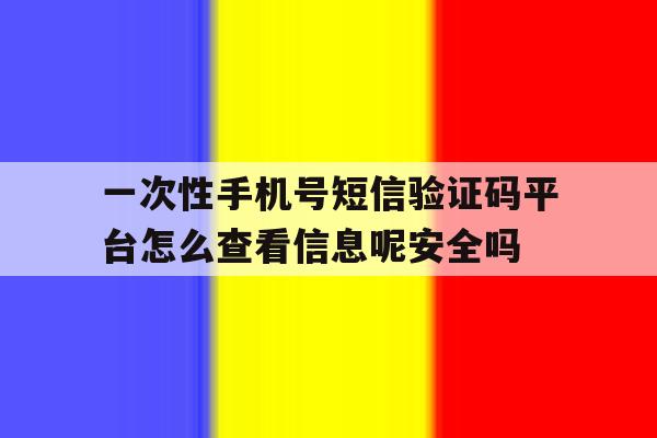 一次性手机号短信验证码平台怎么查看信息呢安全吗的简单介绍 一次性手机号短信验证码平台怎么查看信息呢安全吗的简单介绍