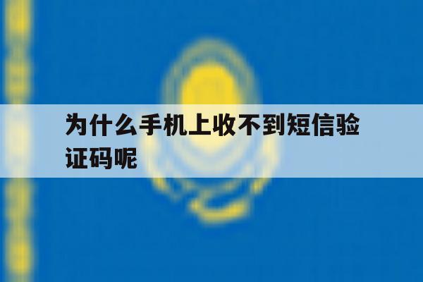 为什么手机上收不到短信验证码呢 为什么手机上收不到短信验证码呢