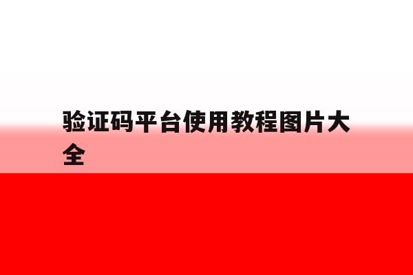 验证码平台使用教程图片大全 验证码平台使用教程图片大全