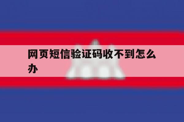 网页短信验证码收不到怎么办 网页短信验证码收不到怎么办