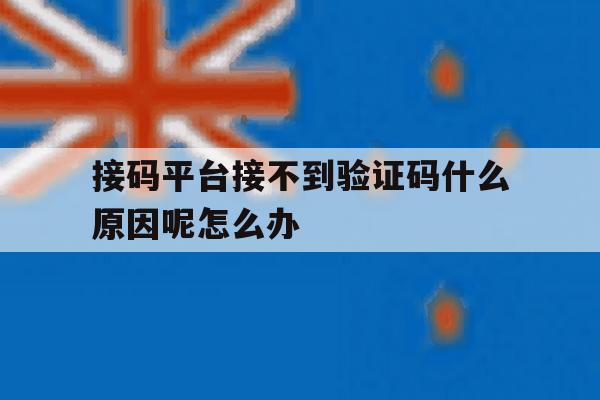接码平台接不到验证码什么原因呢怎么办的简单介绍 接码平台接不到验证码什么原因呢怎么办的简单介绍