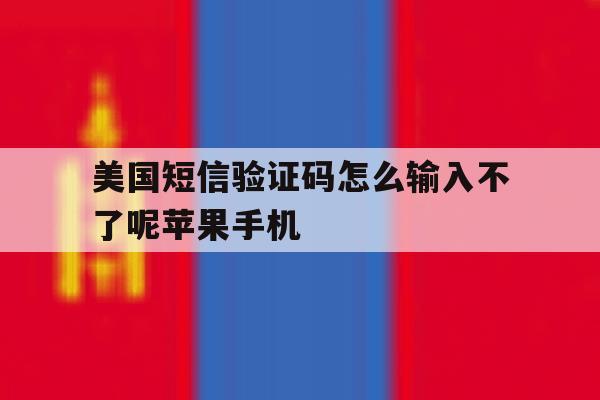 美国短信验证码怎么输入不了呢苹果手机的简单介绍 美国短信验证码怎么输入不了呢苹果手机的简单介绍