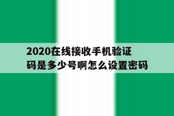 2020在线接收手机验证码是多少号啊怎么设置密码 2020在线接收手机验证码是多少号啊怎么设置密码