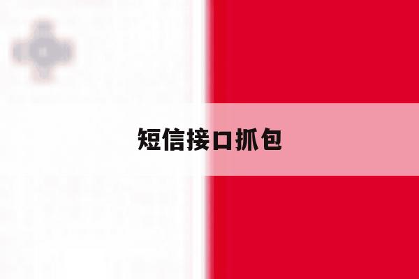 短信接口抓包 短信接口抓包