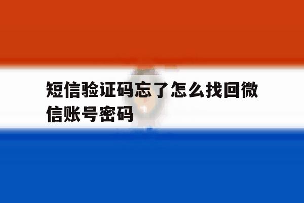 短信验证码忘了怎么找回微信账号密码 短信验证码忘了怎么找回微信账号密码