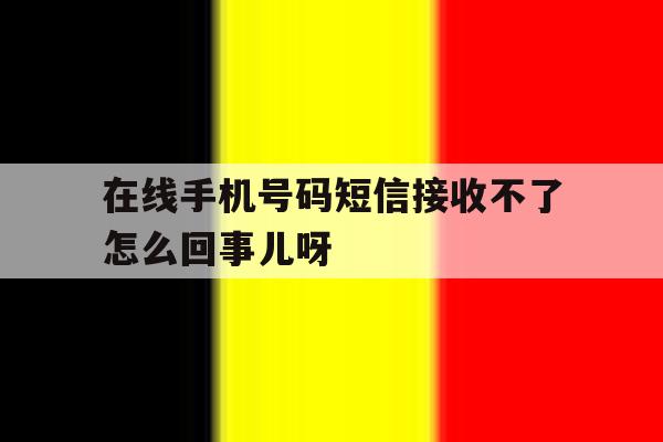 在线手机号码短信接收不了怎么回事儿呀的简单介绍 在线手机号码短信接收不了怎么回事儿呀的简单介绍