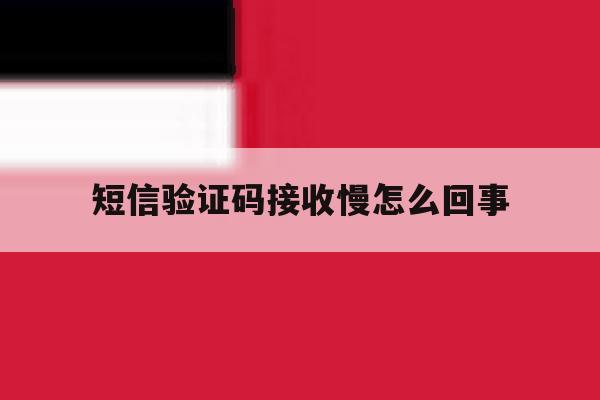 短信验证码接收慢怎么回事 短信验证码接收慢怎么回事
