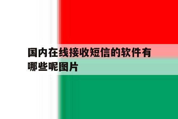 国内在线接收短信的软件有哪些呢图片 国内在线接收短信的软件有哪些呢图片