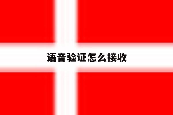 语音验证怎么接收 语音验证怎么接收